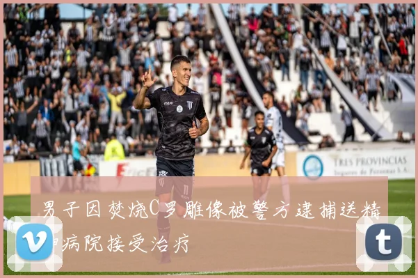 男子因焚烧C罗雕像被警方逮捕送精神病院接受治疗